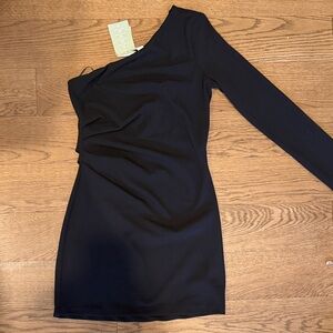 H&M Black One-Shoulder Dress